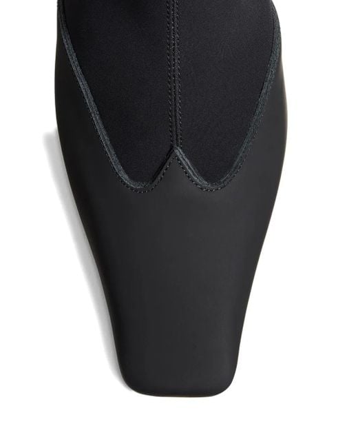 Khaite Black Nevada Ankle Boots