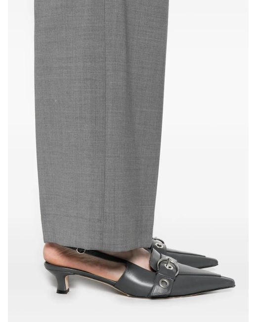 Phisique Du Role Gray Pleated-Front Trousers