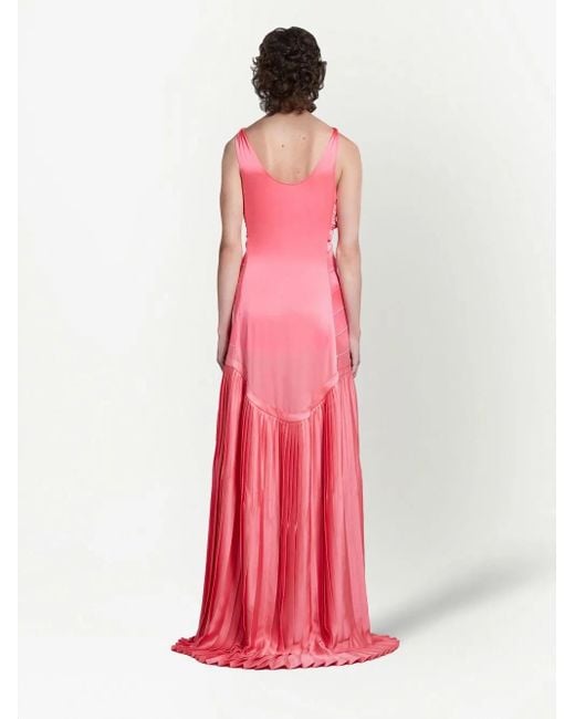 Marni ギャザー プリーツドレス Pink