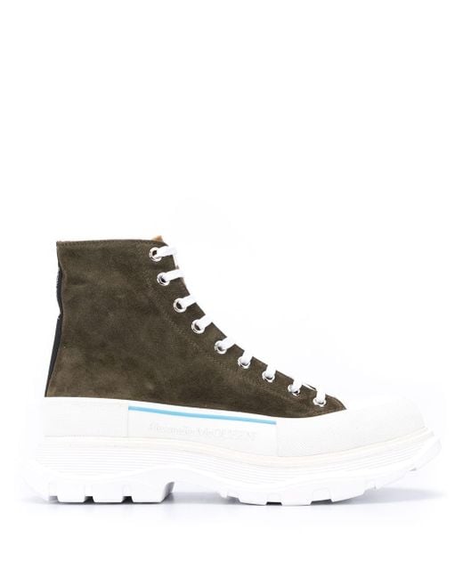 green and orange alexander mcqueen sneakers