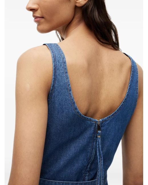 Tommy Hilfiger Blue Belted Denim Top