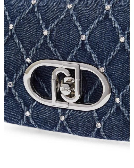 Liu Jo Blue Medium Lapuffy Denim Bag