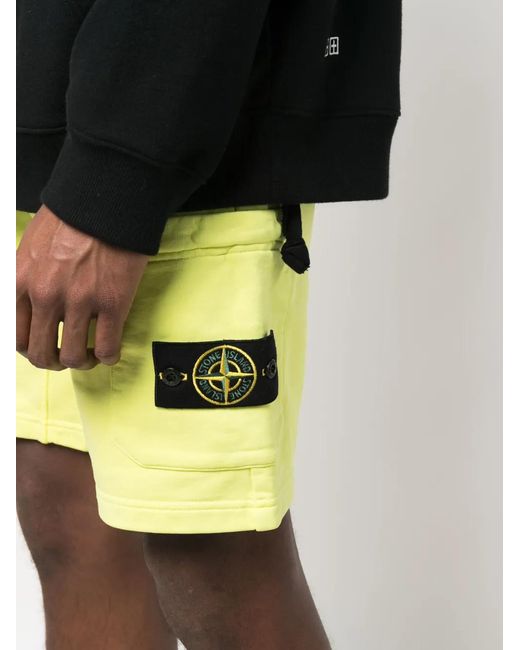 Stone Island Trainingsbroek Met Patch in het Yellow voor heren