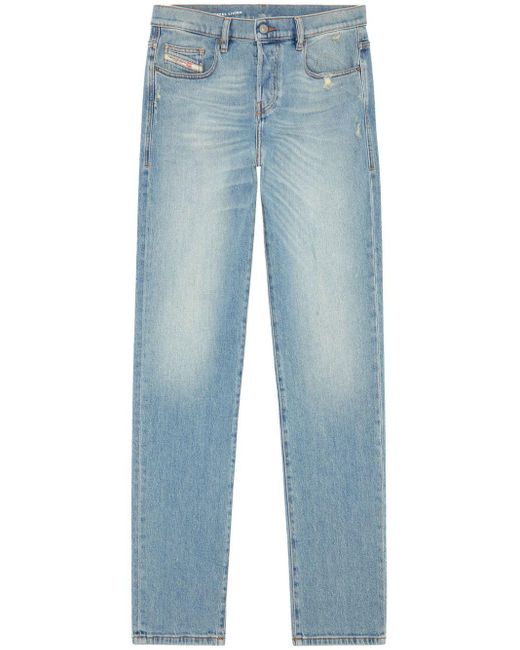 DIESEL Halbhohe D-Viker 09h39 Straight-Leg-Jeans in Blue für Herren
