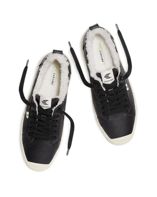 CARIUMA Black Oca Shearling Sneakers