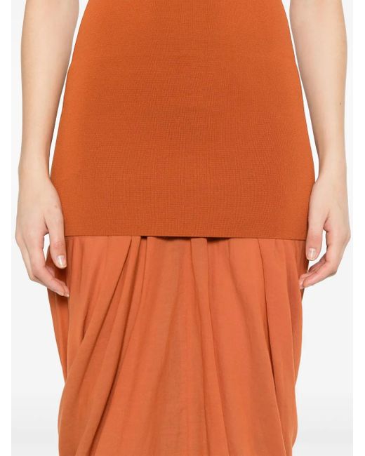 TOTEME Cocoon Dress in Orange | Lyst