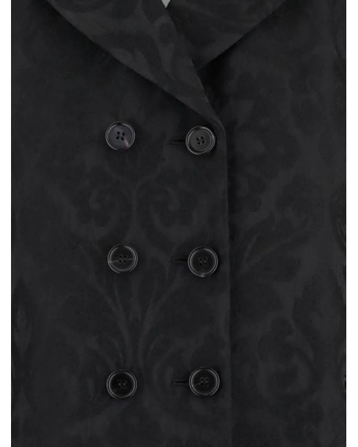 Chloé Black Double Breasted Wool Blend Jacket