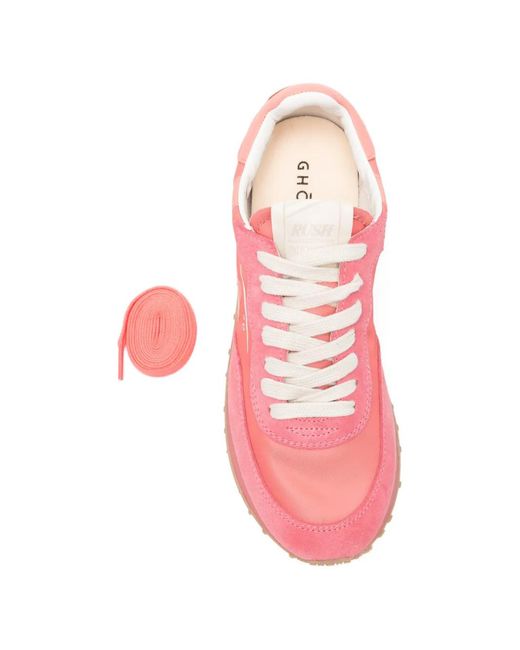 GHOUD VENICE Pink Rush Monoblock Panelled Sneakers