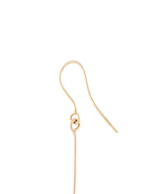 DALILA BARKACHE White 18Kt Pave Diamond 2 Pearl Earring