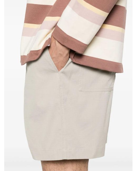 Maison Kitsuné Stretch Bermuda in het White voor heren