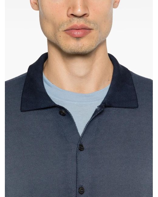 AROVESCIO Blue Button Shirt for men