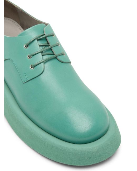 Marsèll Green Gommello Leather Derby Shoes