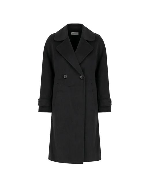 The Dynamis Studio Black Double Breast Buttoned Coat
