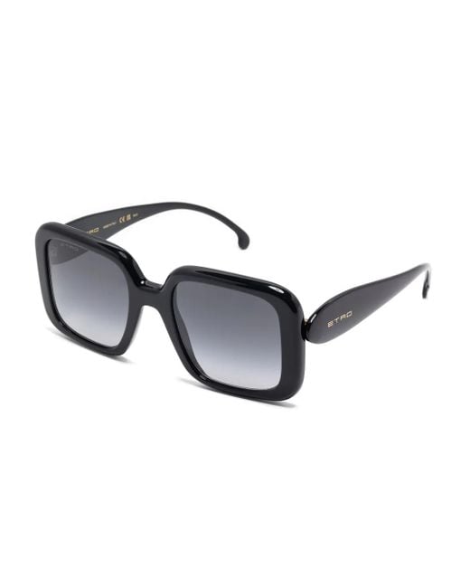 Etro Black Oversize-Frame Sunglasses
