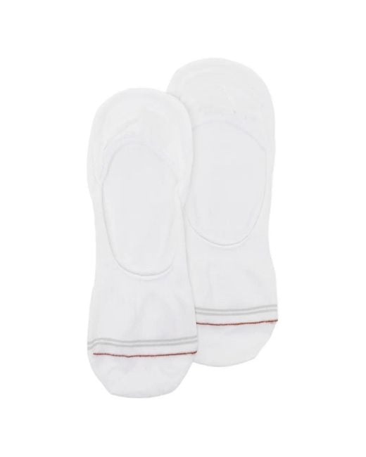 Zegna White Chaussettes Pure Freshness