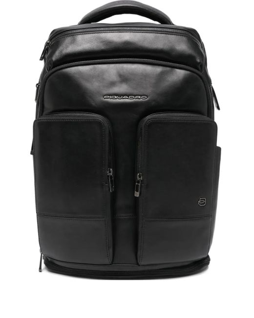 Piquadro leather zip mini backpack Small size, women main image 3