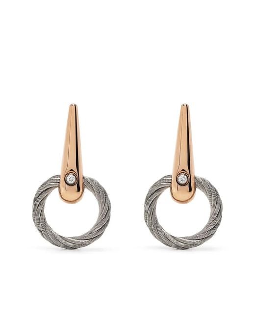 Charriol Metallic Infinity Zen Earrings