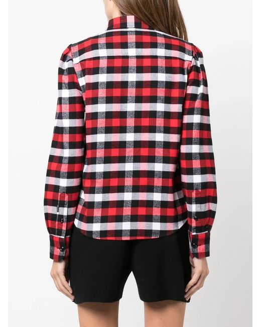 Woolrich Geruite Blouse in het Red