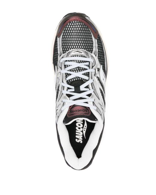 Saucony White Lace-up Mesh Sneakers