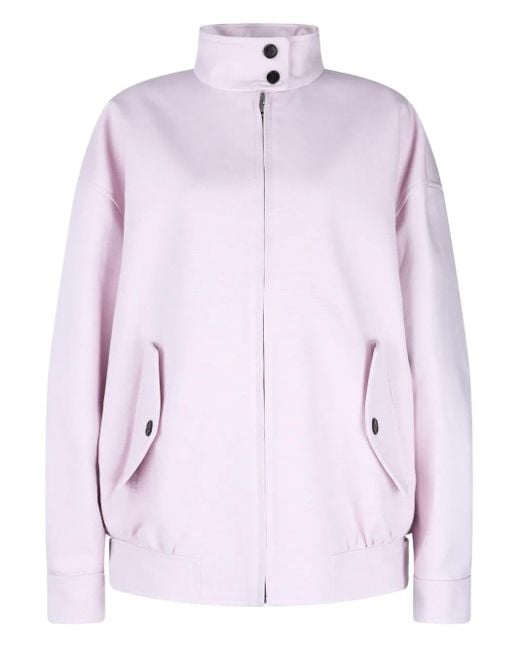 Gucci Pink Zip-Fastening High-Neck Bomber Jacket