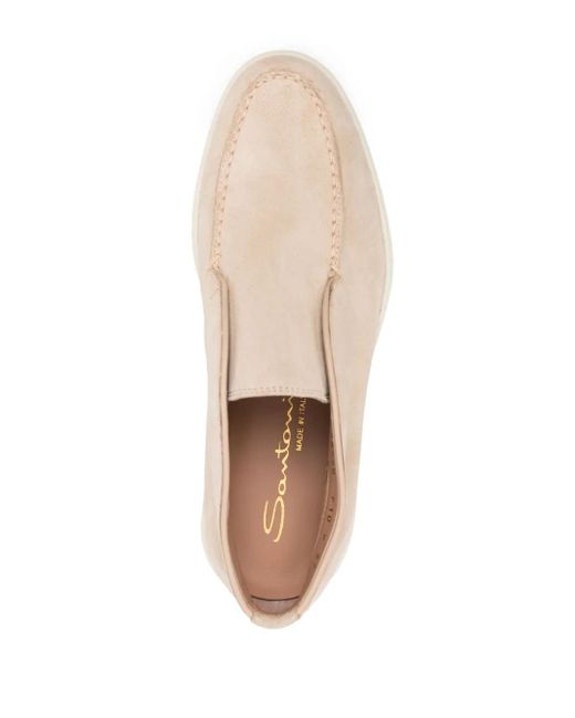 Santoni Natural Flat Shoes