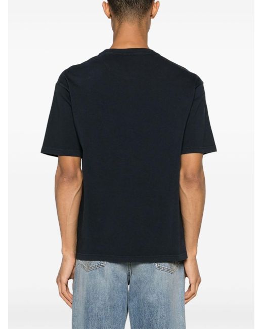 Missoni Black Logo-embroidered Cotton T-shirt for men