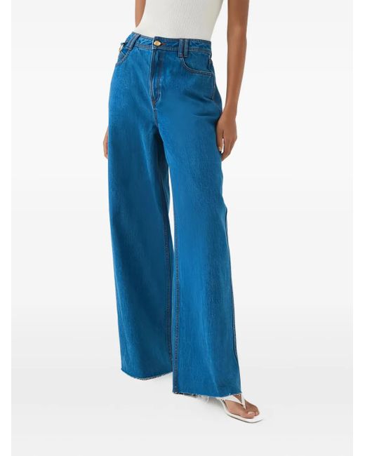 Aje. Blue Raw-Hem Jeans
