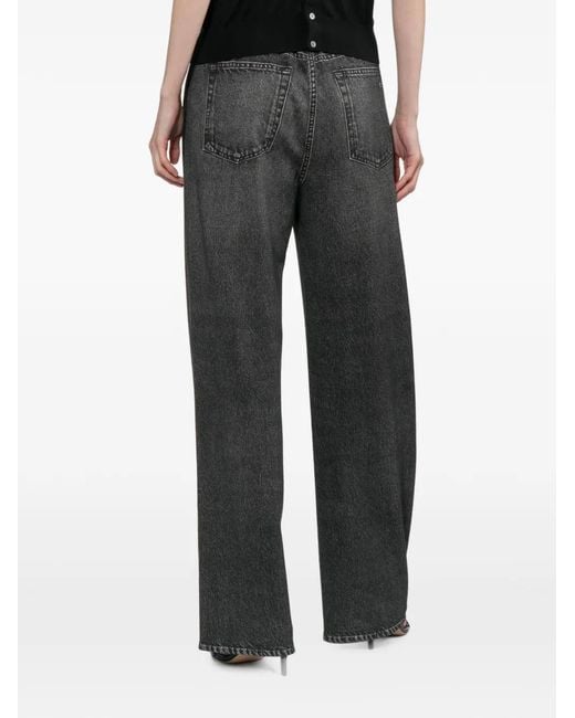 Rag & Bone Gray Miramar Terry Side-Stripe Jeans