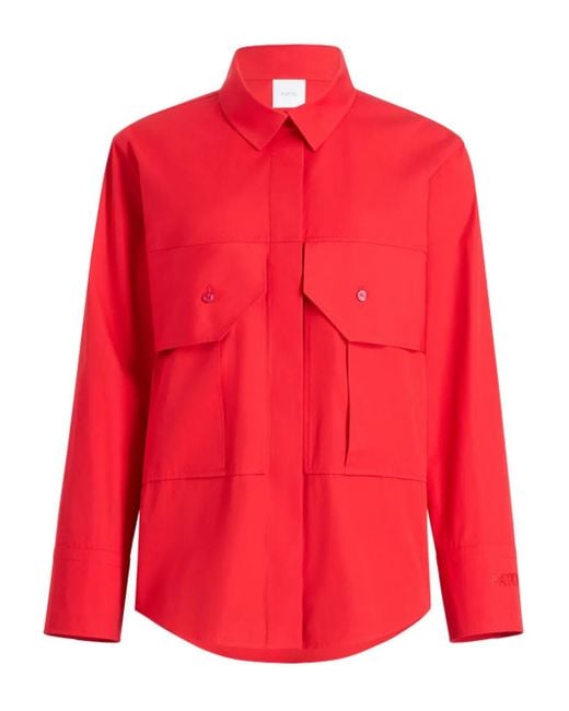 Camicia Con Taschino di Patou in Red