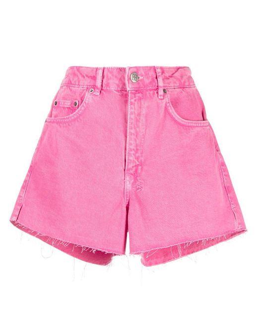 Ksubi Pink Rise N Hi Denim Shorts