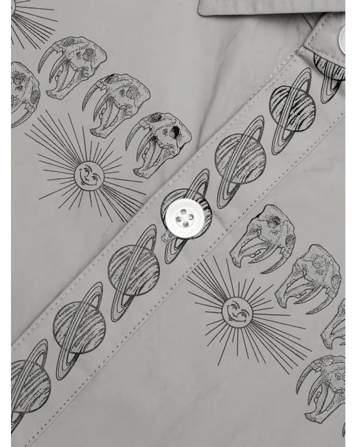 Neighborhood Gray X Dr. Woo Patch-Pocket Shirt for men