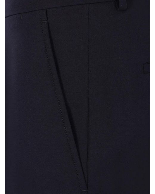 Caruso Blue Darted Trousers for men