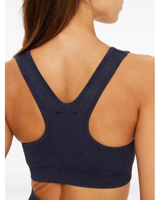 The Upside Blue Seamless Jade Racerback Bra