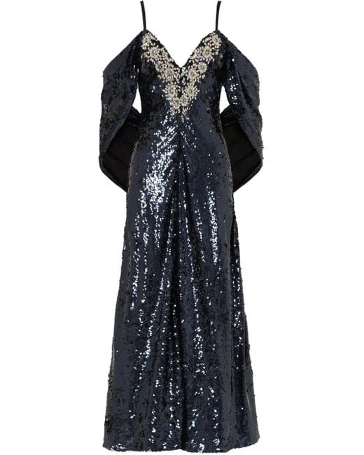 Temperley London Black Salma Gown