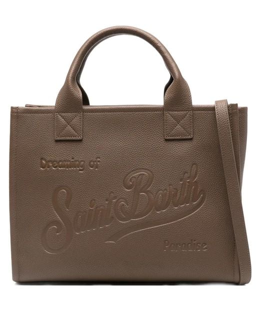 Mc2 Saint Barth Brown Large Vanity Tote Bag