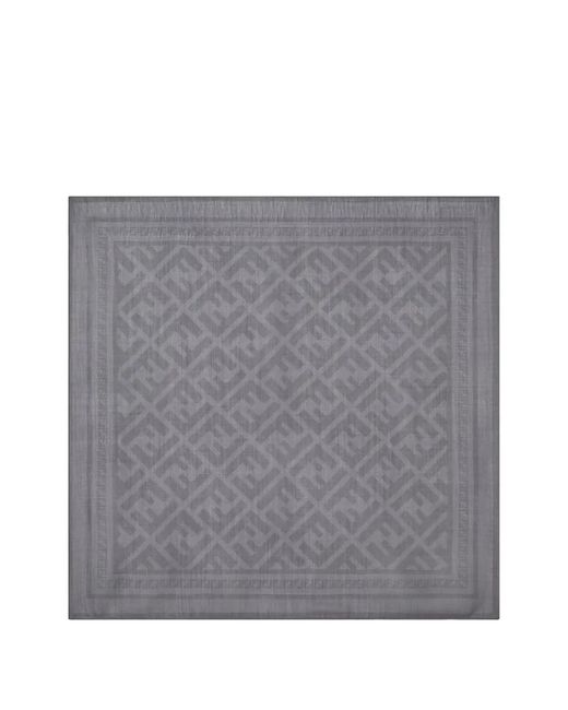 Fendi Sjaal Met Ff-Patroon in het Gray voor heren