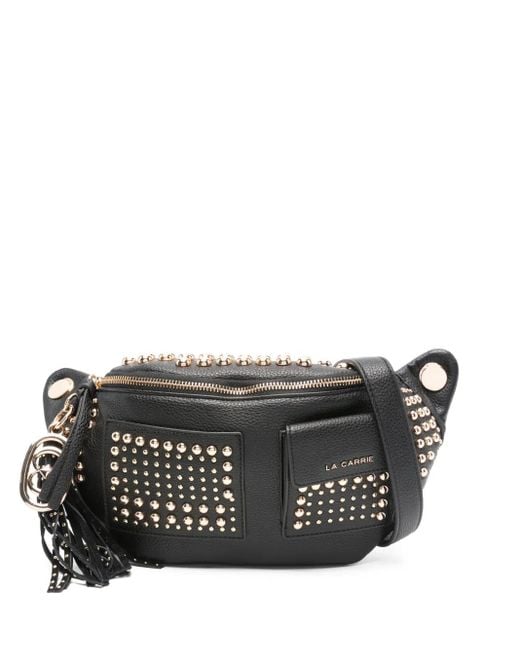 La Carrie Planets Schoudertas Met Kwastje En Studs in het Black