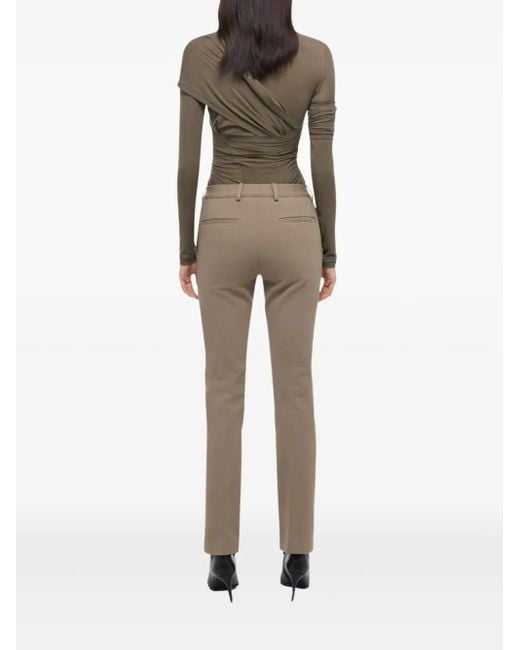 Helmut Lang Gray Straight-Leg Trousers