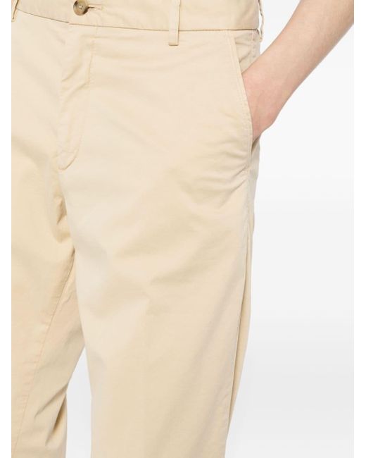 Pantalon chino en coton à coupe droite Boss pour homme en coloris Natural