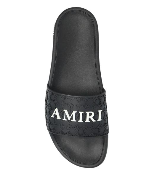 Amiri Black Ma Quad Pool Slides