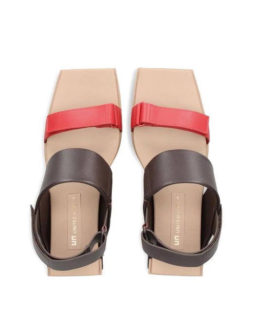 United Nude Black Brutt Touch-Strap Wedge Sandals