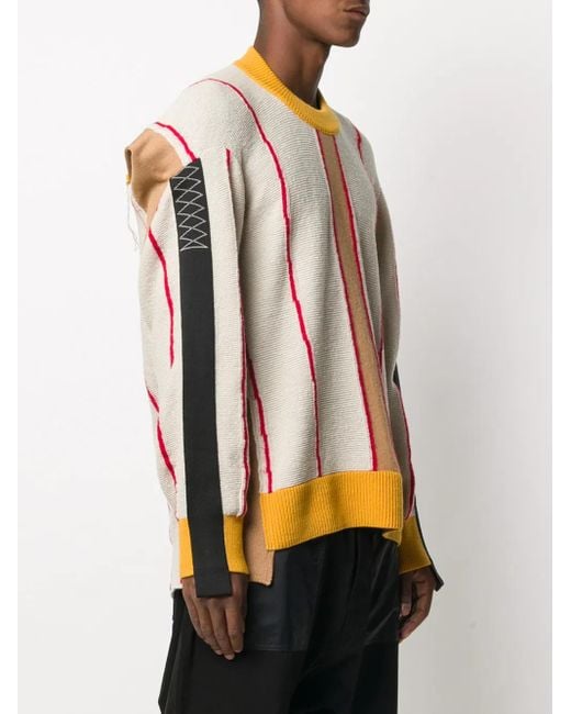 Ambush Pink Deconstructed Crew Neck Sweatshirt
