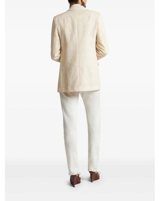 Etro Natural Pegaso Button Blazer