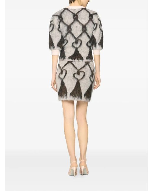 Genny Gray Patterned Sweater