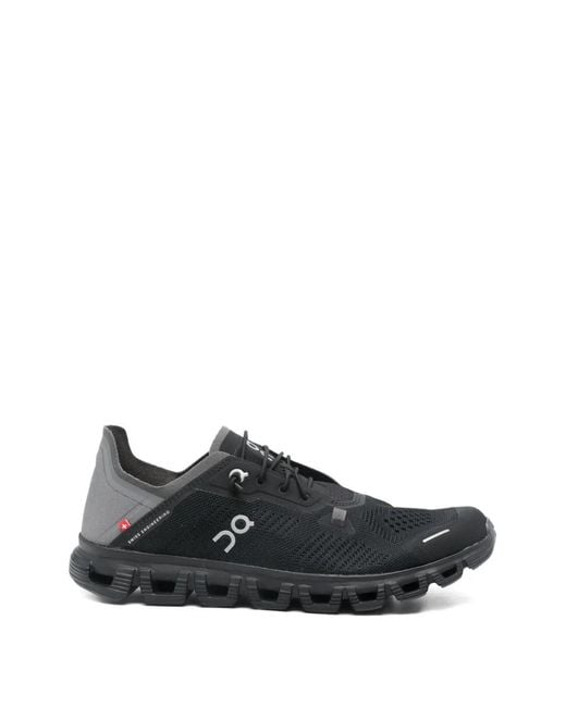 On Shoes Black Cloud 6 Coast Lace-Up Sneakers for men