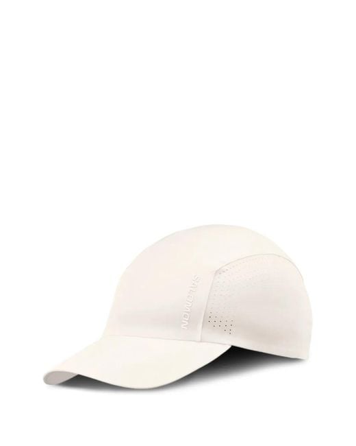 Salomon White Perforated Logo-Print Baseball Cap