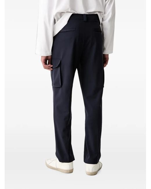 Guess Blue X North Sails Logo-Patch Cargo Pants for men