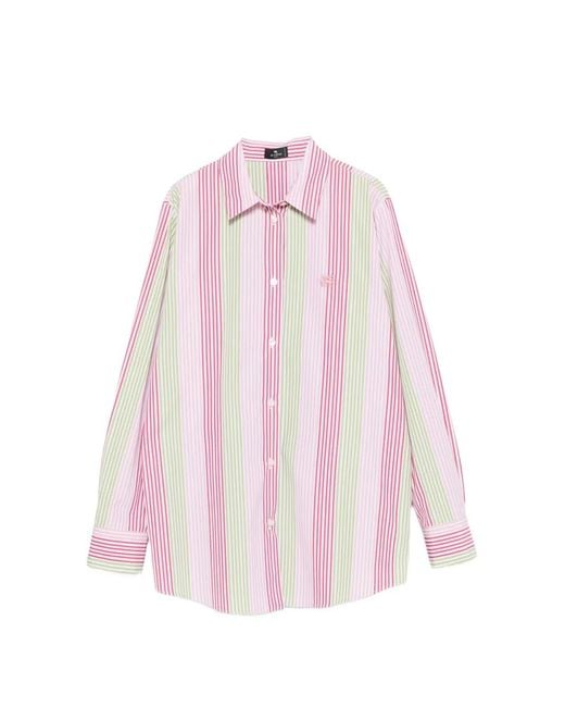 Etro Pink Cotton Shirt