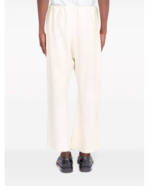 Maison Margiela White Trackpants With Cut-Out Detail for men