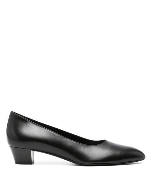 The Row Black Luisa 35mm Leather Pumps